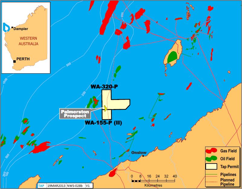 Carnarvon Basin: WA-320-P & WA-155-P (Part II) Joint Venture Participants WA-320-P OMV Australia Pty Ltd Apache Permits Pty Ltd (Operator) JX Nippon Oil and Gas Exploration (Australia) Pty Ltd Tap