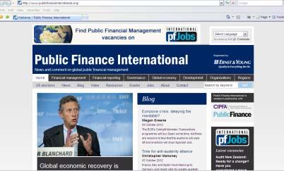 www.publicfinanceinternational.org Public Finance International is a website supported by EY and developed in conjunction with the Chartered Institute of Public Finance and Accountancy.