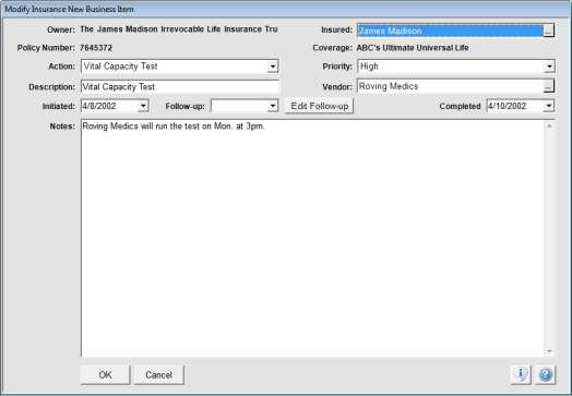 Underwriting yet, and you have the appropriate security rights, you can click Edit List to add the Underwriting Action.