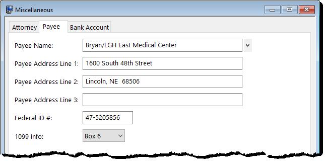 Payees Menu: File Open Miscellaneous Payee Home: All Actions Setup Payees Payees are people or business entities to whom checks or electronic funds transfers (EFTs) are paid.