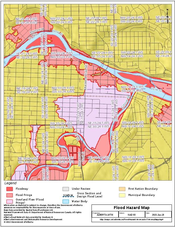 Risk Reduction is Long Term Planning A Calgary land-use flood risk reduction solution: reduce the