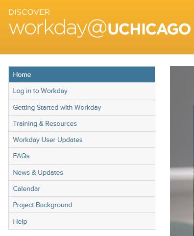 Logging Into Workday: 1. Visit workday.uchicago.edu and locate Log in to Workday on the left side of the screen. 2.
