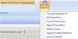 Tax Relief Making Corrections You can also add, change, or void tax relief from the Property Taxes screen If you need to issue tax