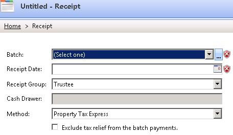 You can select a batch from the drop-down arrow or add a new one by clicking on the ellipsis and choosing