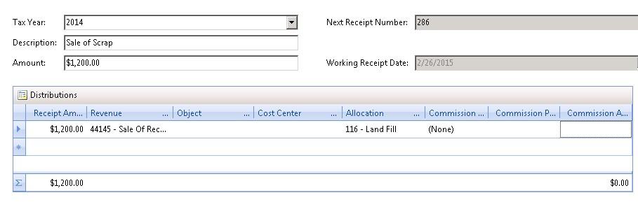 Miscellaneous Receipting Make sure your batch information is correct and select Miscellaneous Receipt Express as