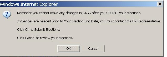 Remember to Save Elections Option 1 Always SAVE entries SAVE each individual screen when data entry is complete Utilize the SAVE button on CABS Menu Option 2 SAVE before you EXIT Utilize SAVE and