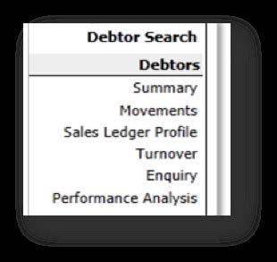 Debtors Summary 5 When you select the Debtor, a Debtor Account Summary screen is displayed to give you a detailed view of the Debtor you selected.