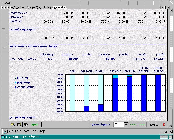 FPS 2000 also calculates and tracks foreign content, ACB, distributions, and portfolio turnover, as well as realized and unrealized gains.