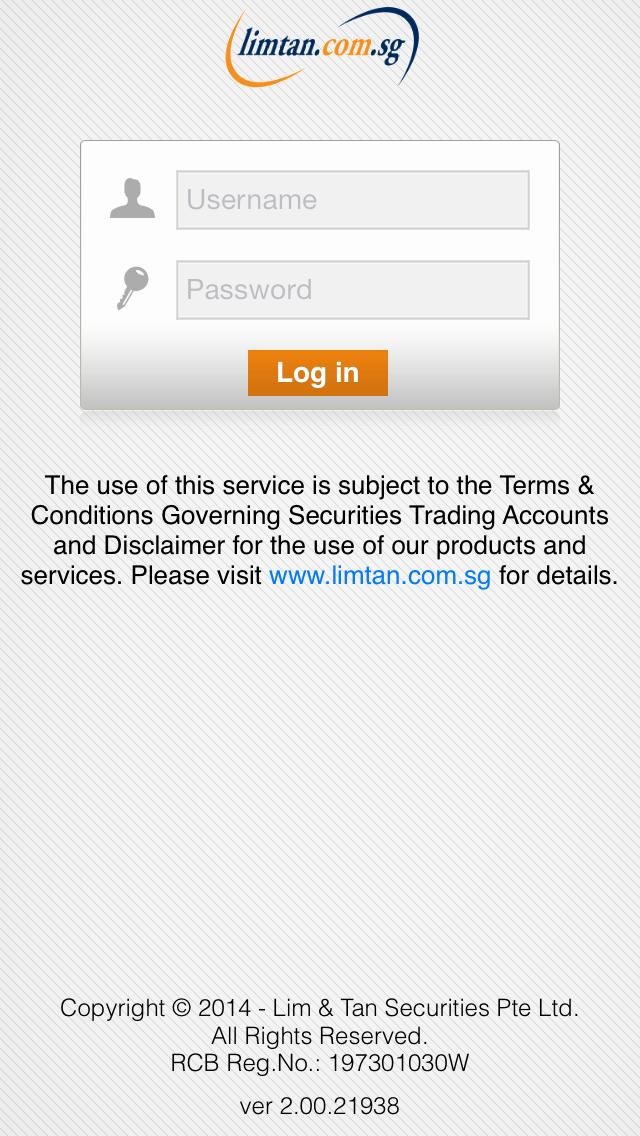 Login to limtan iphone App 1) Enter your login details.