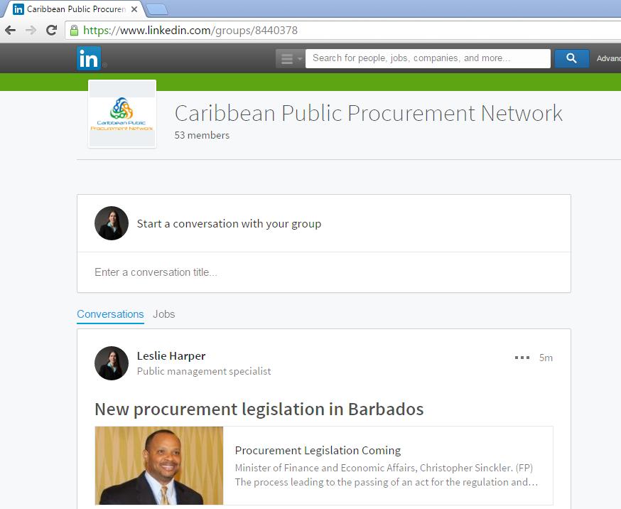 IV. IDB support to public procurement networks