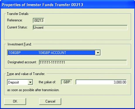 For instance, transfers can also be amended by selecting the Amend icon with the account highlighted or by right-clicking the transfer and selecting Amend from the context menu. 7.