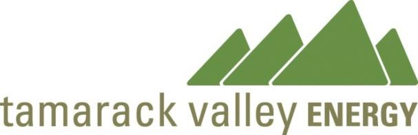 TSX VENTURE: TVE Tamarack Valley Energy Ltd. Announces 2012 Guidance & 2011 Year-End Financial Results Calgary, Alberta April 19, 2012 Tamarack Valley Energy Ltd.