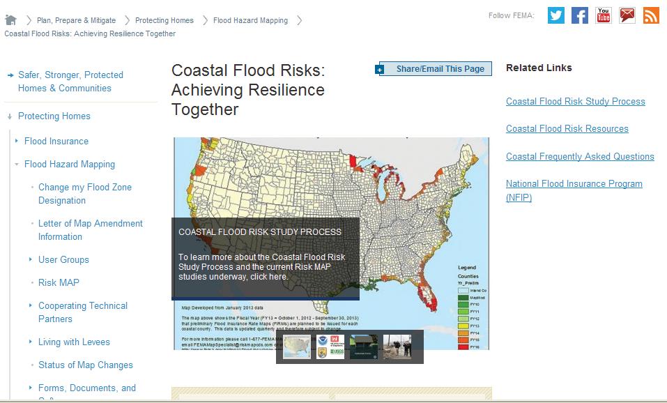 FEMA Coastal Outreach Website