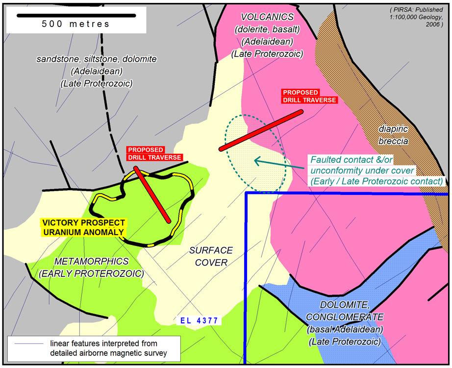 Edward Creek (SA) RLC 100% (excluding diamonds) EL 5580 total area 343 km 2 Uranium No field activities were undertaken during the period.