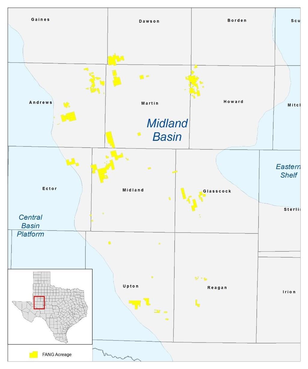 Robust, Multi-year Inventory in the Midland Basin WTI ($/bbl) Northern Midland Basin Scenario Analysis (1) # of Gross Locations # of Rigs Years of Drilling (at Midpoint) (2) Midland Basin Acreage