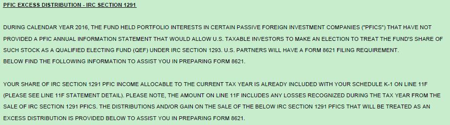 SECTION 1291 FUND (CONTINUED) Practical Considerations (continued) 3.