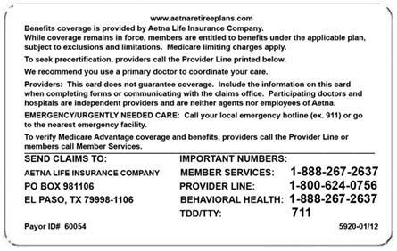 We re here to help when you need us Just call the Member Services number on your Aetna ID card.