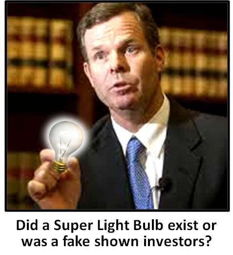 PACKERCHRONICLE 7 John Swallow and the Super Light Bulb: Did his defense backfire? By Lynn Packer August 6, 2013 Second of Two Parts The stakes for embattled Utah Attorney General John E.