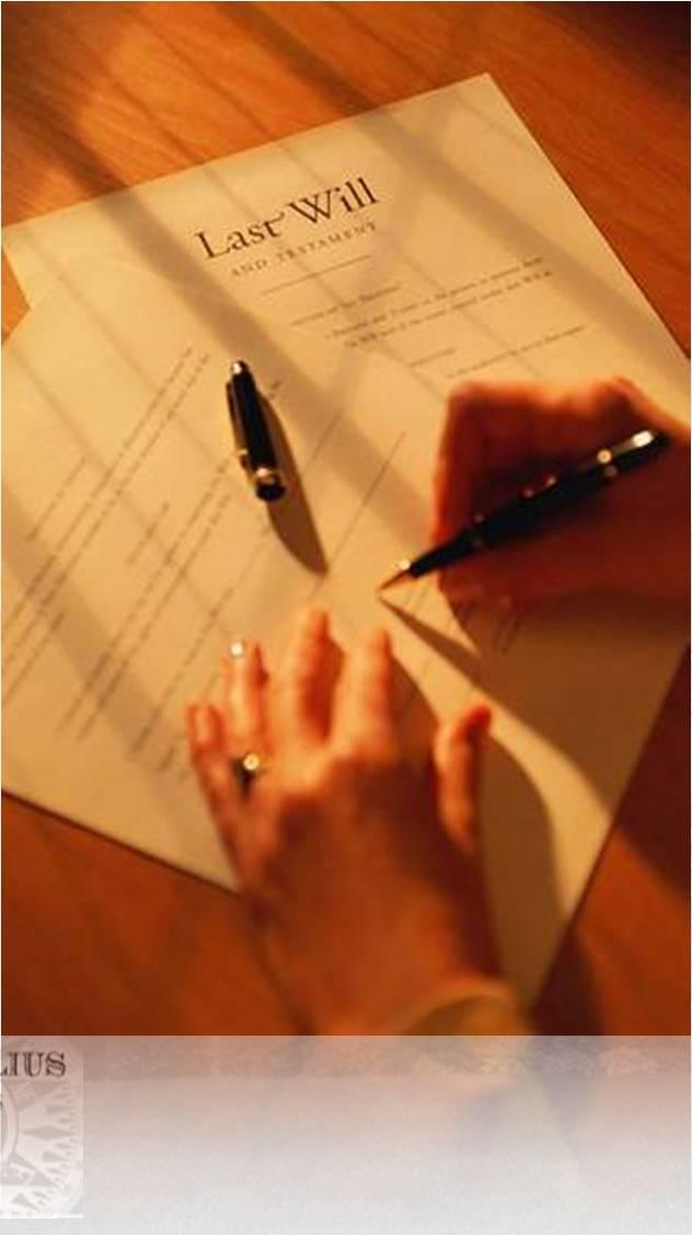 Wills & Probate A will is the cornerstone of an estate plan Directs how your property will be distributed upon your death Names personal representative and