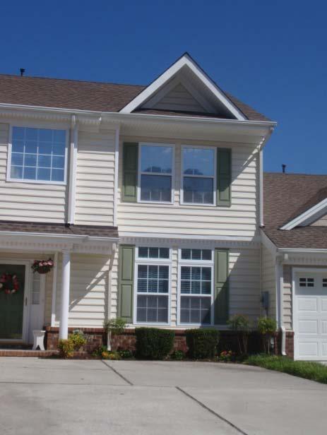 Vinyl siding and brick are the two exterior cladding materials The siding and masonry are in good overall condition Vinyl siding and trim can have an extended useful life if not damaged by impact,