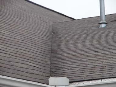 Asphalt shingle roof in closed valleys hold moisture and tends to deteriorate faster. Vinyl Siding.