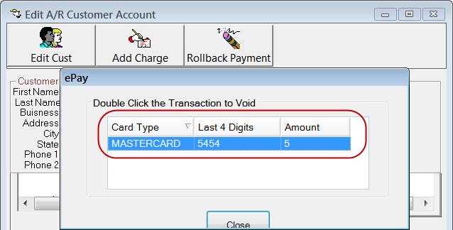 6. Double-click the posted payment.
