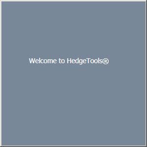 HedgeTools Program Splash Screen When the HedgeTools application is launched, a splash screen appears while the program is loading.