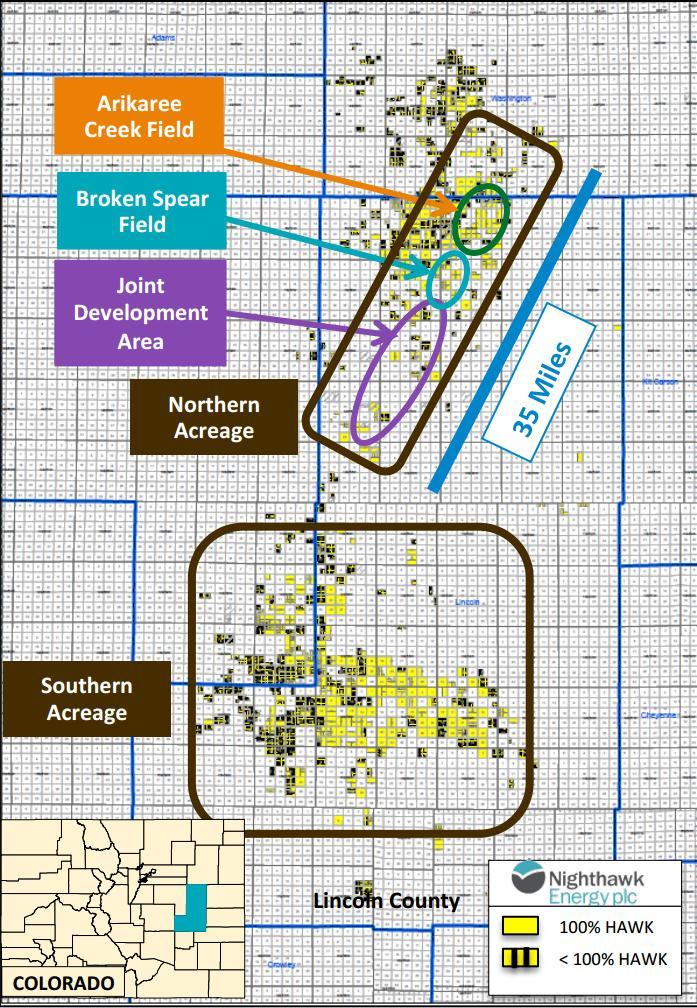 Petra Project Regional Activity Rodwell Prospect on trend with 2015 Nighthawk Drilling Program Nighthawk entered Joint Development Area with Cascade in January 2015 by committing to drill 6