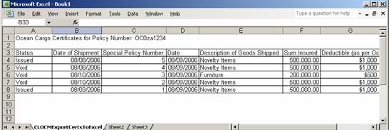 If No was selected on the Confirm Export window (above), the Export Filter page displays allowing the user to narrow the number of items to export.