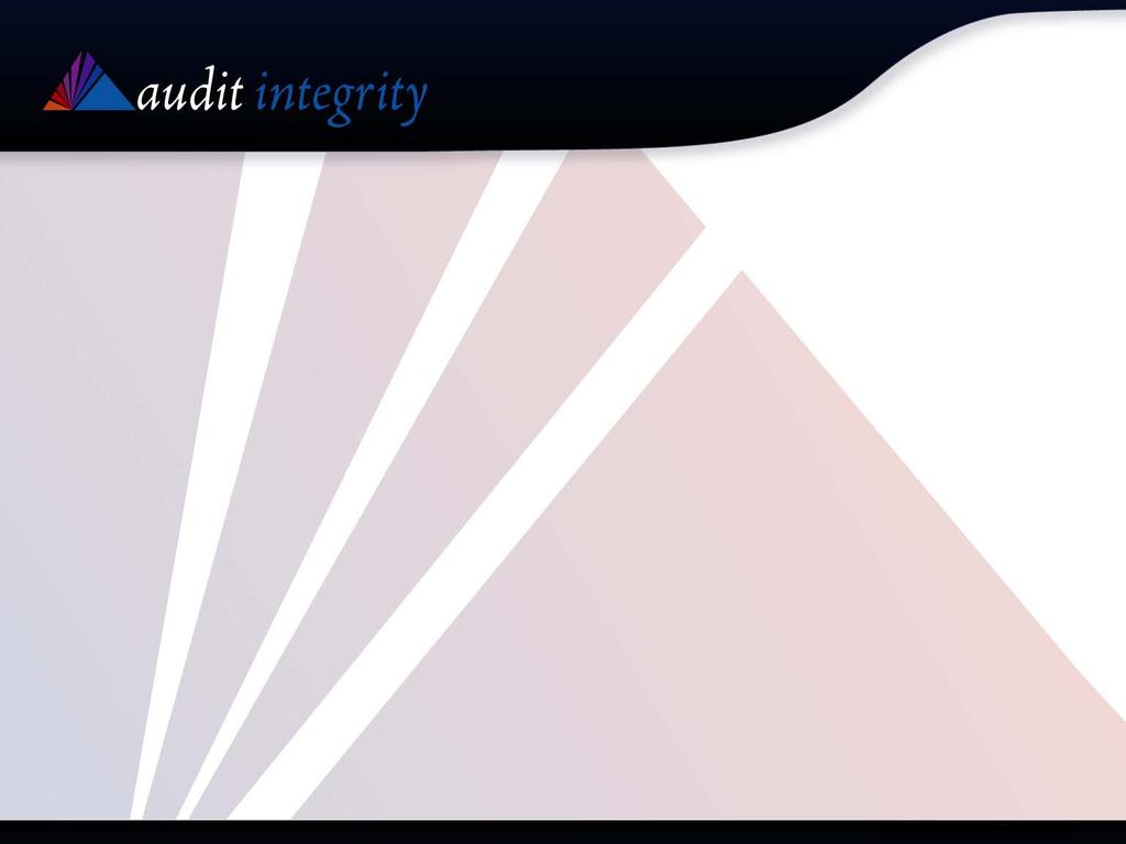 Audit Integrity Presentation to