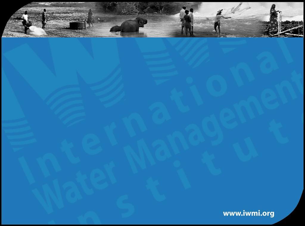 FINANCING WATER RESOURCE MANAGEMENT IN Governance INDIA Federal country - resources and responsibilities are shared between Central and State governments Union MoWR is responsible for development,