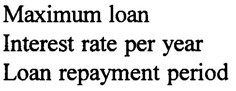 il 26 TABLE 7 Finance terms Actual case OECD terms* UCTAD terms Maximum loan Interest rate per year Loan repayment period Grace period 76% 14% 11 years year 8% 9% 8% 5% 8 years 14 years (1 years for