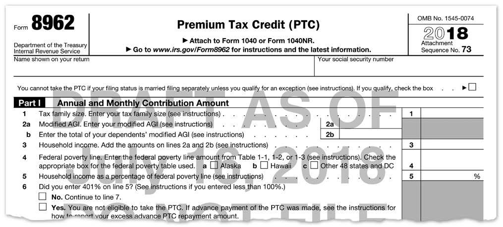 Premium Tax Credit, Form 8962 If a taxpayer is MFS and is eligible for relief from requirement to file MFJ because of spousal abuse or abandonment, this box should be checked.