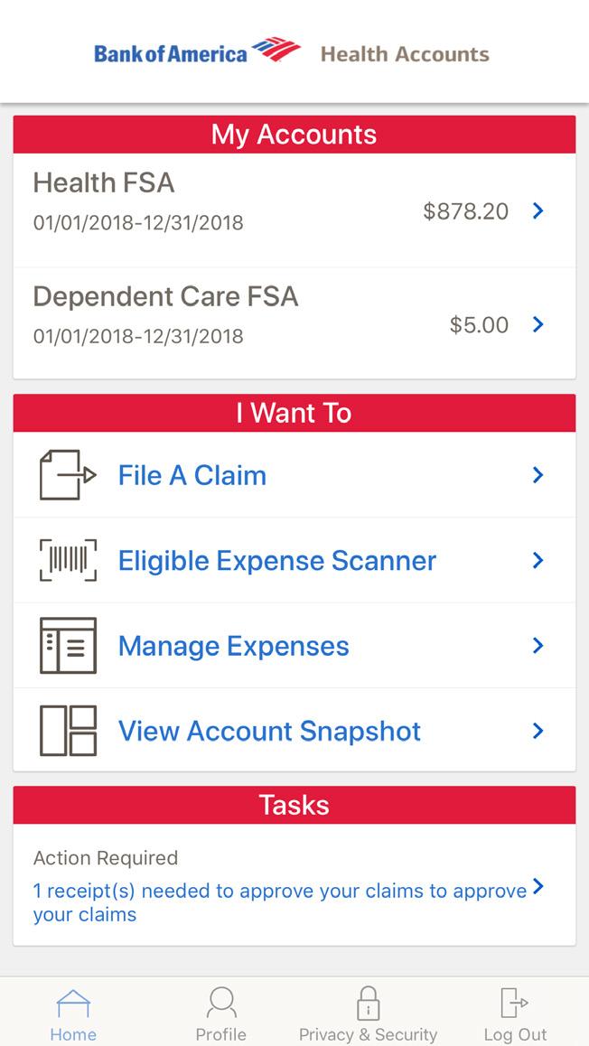 Managing your account on the mobile app Need a form?