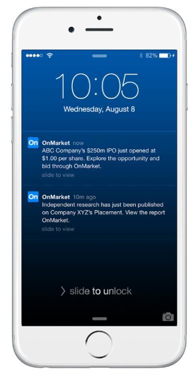 All OnMarket features were designed to give ordinary investors the type of access that institutions have had for years.