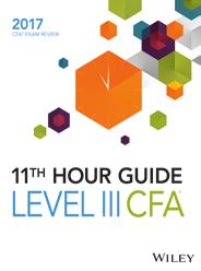 Level I, II and III 11th Hour Final Review Course - $375 Per Level. Save 15% before May 30, 2017 Use Code CRUSHCFA when you order online at www.efficientlearning.
