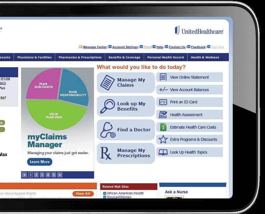 Take charge of your FSA with myuhc.com ESTIMATE Estimate health care costs. VIEW View account balances. SUBMIT Submit claims for faster reimbursement. Search Search for network doctors.