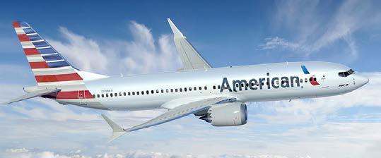 million PED Wi-Fi internet sessions per quarter New contract with American Airlines for 100 A321neo