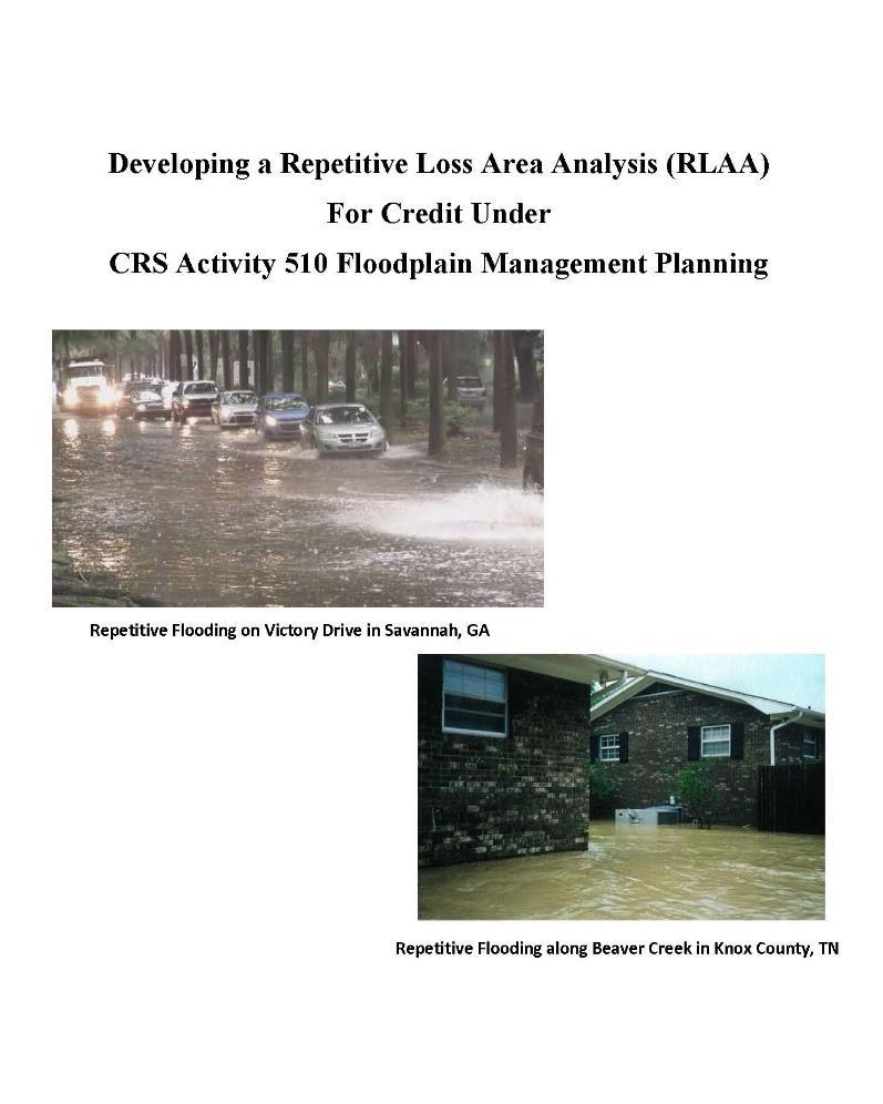 Activity 510 (Floodplain Management Planning) Developing a Repetitive Loss Area Analysis