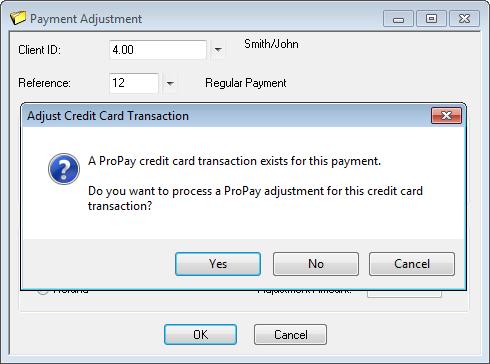 2. Select the payment transaction associated with the credit card payment. 3.