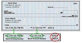 Account Type: Checking Savings **** Please provide a blank voided check or direct deposit form from your financial institution. Incomplete or inaccurate information will not be processed.