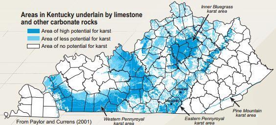 years, it is a significant risk that could cause significant damage and loss of life Landslides and Karst hazards