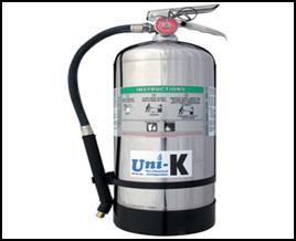 Every vendor must have one standard fire extinguisher Type 2A10BC Food vendors that cook with oil/grease must have a Type 2A10BC (above) AND a K Class Wet Chemical Extinguisher All fire extinguishers