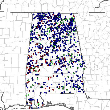 Severe Weather Reports in Alabama, January 1 December 5, 2011 There were 1,288 severe weather reports in AL through Dec.
