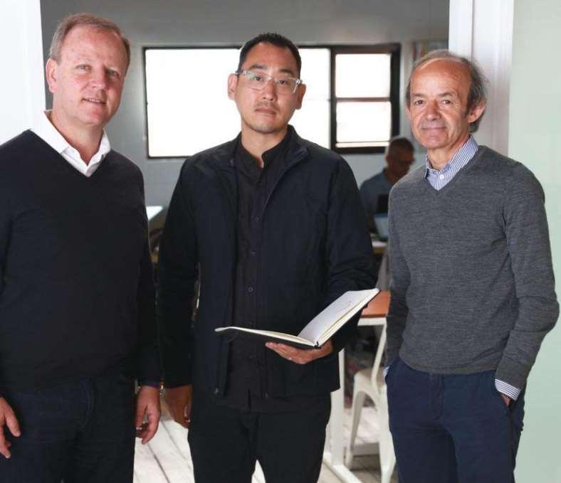 EVELOZCITY Adopts 3DEXPERIENCE Platform EVelozcity founders: CEO Stefan Krause, left, design chief Richard Kim, center, and technology chief Ulrich Kranz.