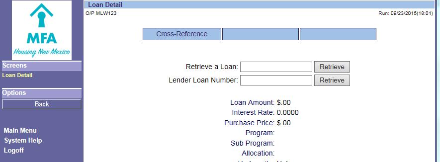 Click on the View Loan Detail The loan or DPA grant may be retrieved 1 of the