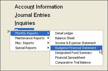1 Running the Budgeted Financial Statement Overview To run the report, you will first open Shelby v5, locate the report, choose desired report parameters, choose a report format and formatting