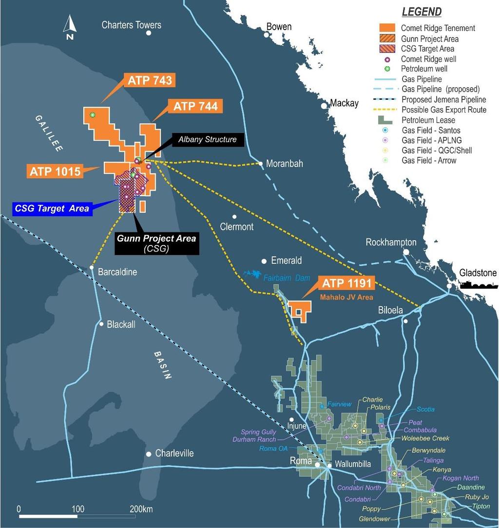 Comet Ridge Key take away messages Mahalo is one of the east coast s largest, most productive and proximal to market gas fields not currently in production Significant upside from Galilee Proof of