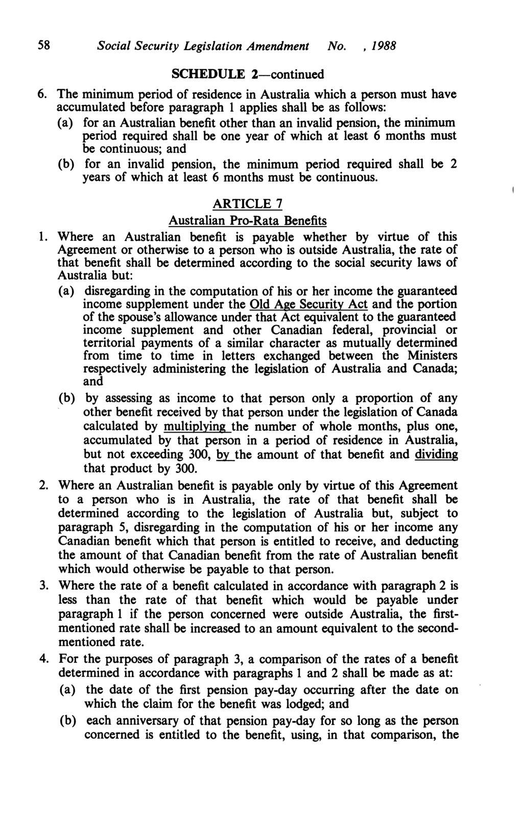 58 Social Security Legislation Amendment No. 1988 SCHEDULE 2-continued 6.