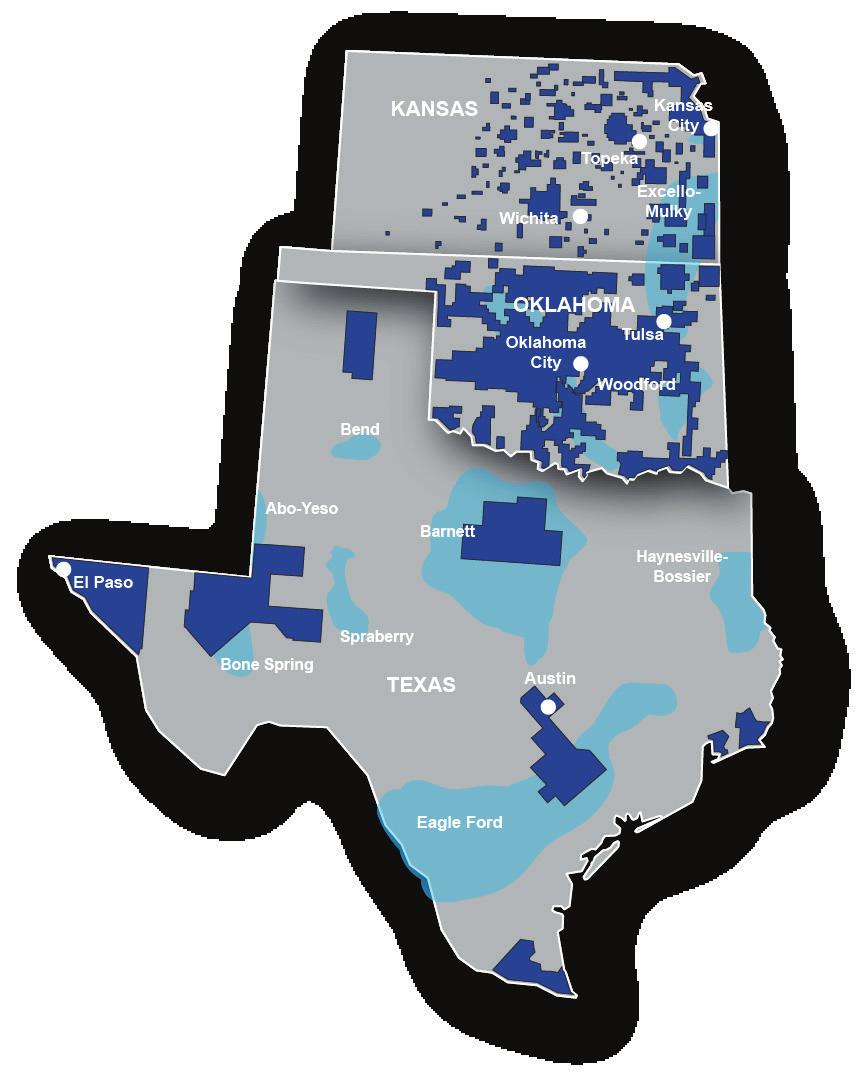 COMPETITIVE ADVANTAGE Proximity to Supply: Location Supports Sustainability Close proximity to significant natural gas reserves 1 63% of all rigs in U.S. operating in Oklahoma and Texas Net natural gas exporters ² Texas: 2.